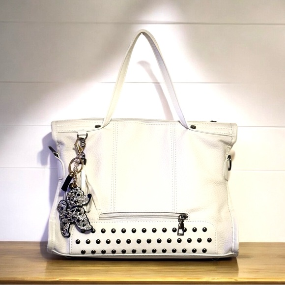 White Shoulder Bag, Top Handle bag, Crossbody Bag versatile - Picture 6 of 6